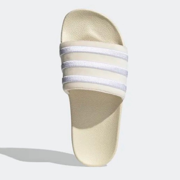 adidas Adilette Velvet Wonder White - Picture 4 of 6